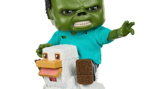 Boneco Chicken Jockey Minecraft: O Colecionável Exclusivo Que Revive a Cena Viral do Filme!
