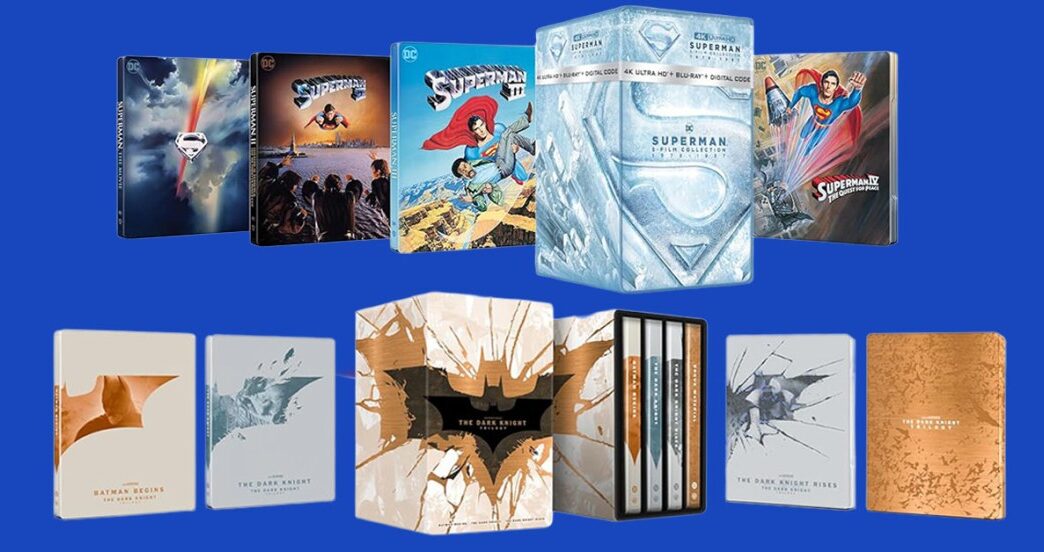 Edições de Colecionador: Box Sets 4K Steelbook de Dark Knight e Superman de Christopher Reeve em Pré