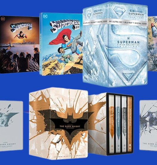 Edições de Colecionador: Box Sets 4K Steelbook de Dark Knight e Superman de Christopher Reeve em Pré