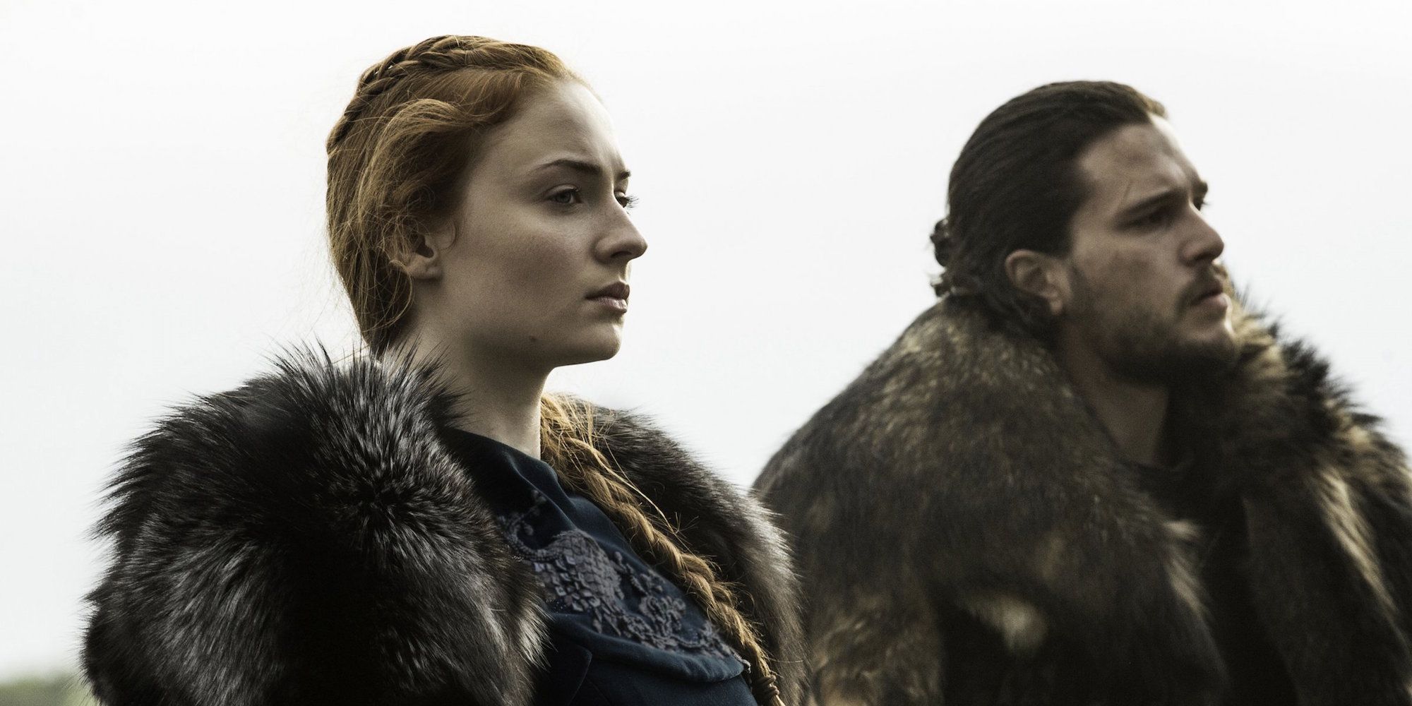 Sansa and Jon standing together in Game of Thrones