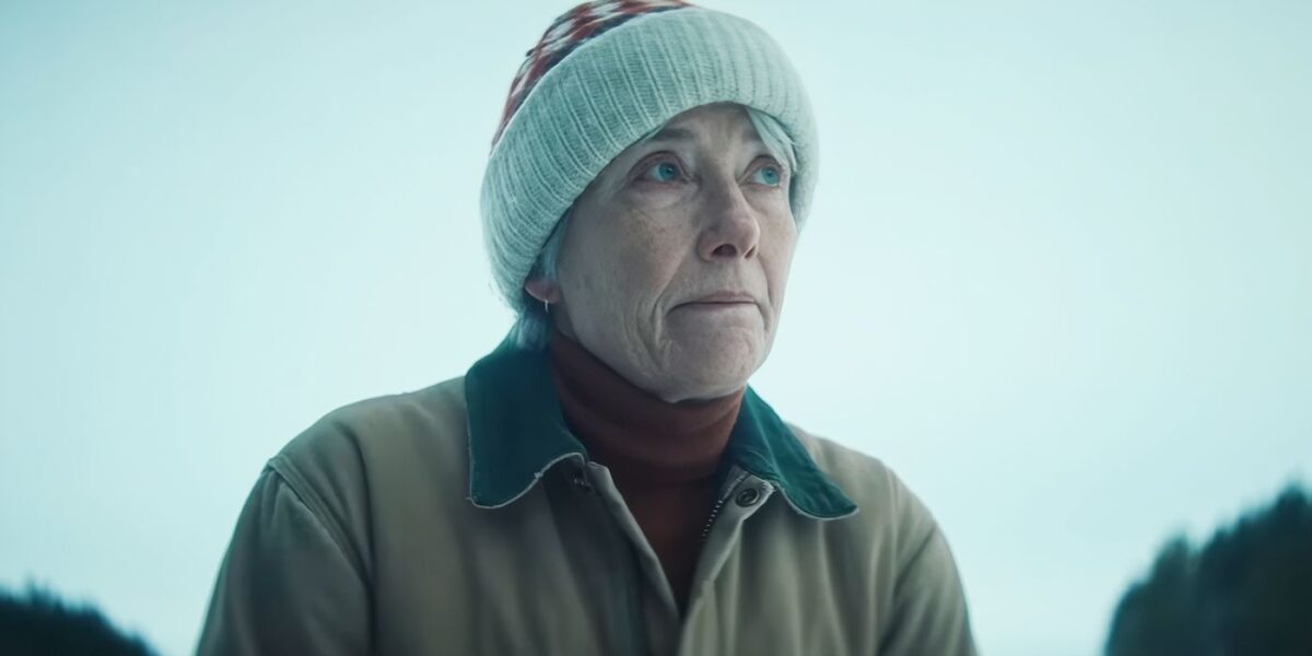 Emma Thompson em pôster de 'Dead of Winter'