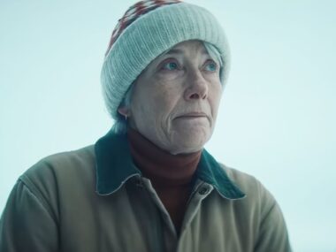 Emma Thompson em pôster de 'Dead of Winter'