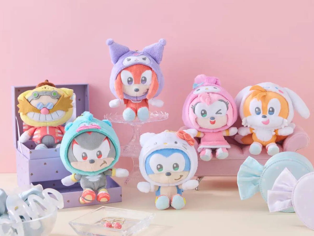Hello Kitty e Sonic: nova coleção de pelucias