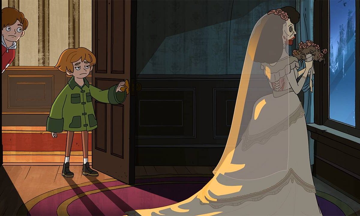 Skyler Gisondo em clipe de hotel mal-assombrado