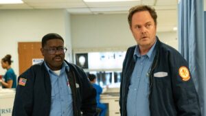 Rainn Wilson e Lil Rel Howery em 'Code 3'