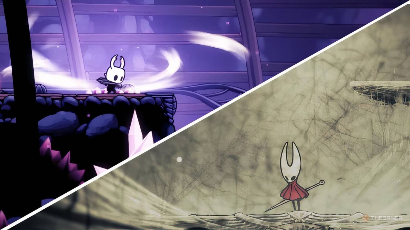 Jogue Hollow Knight e Silksong ao mesmo tempo: desafio extremo!