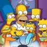 Personagens de The Simpsons em uma cena clássica da série.