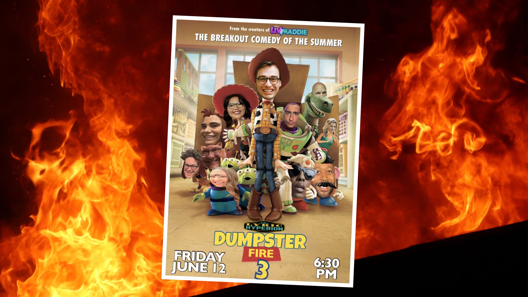 Cartaz da leitura do roteiro de Joey Bragg em 12 de junho