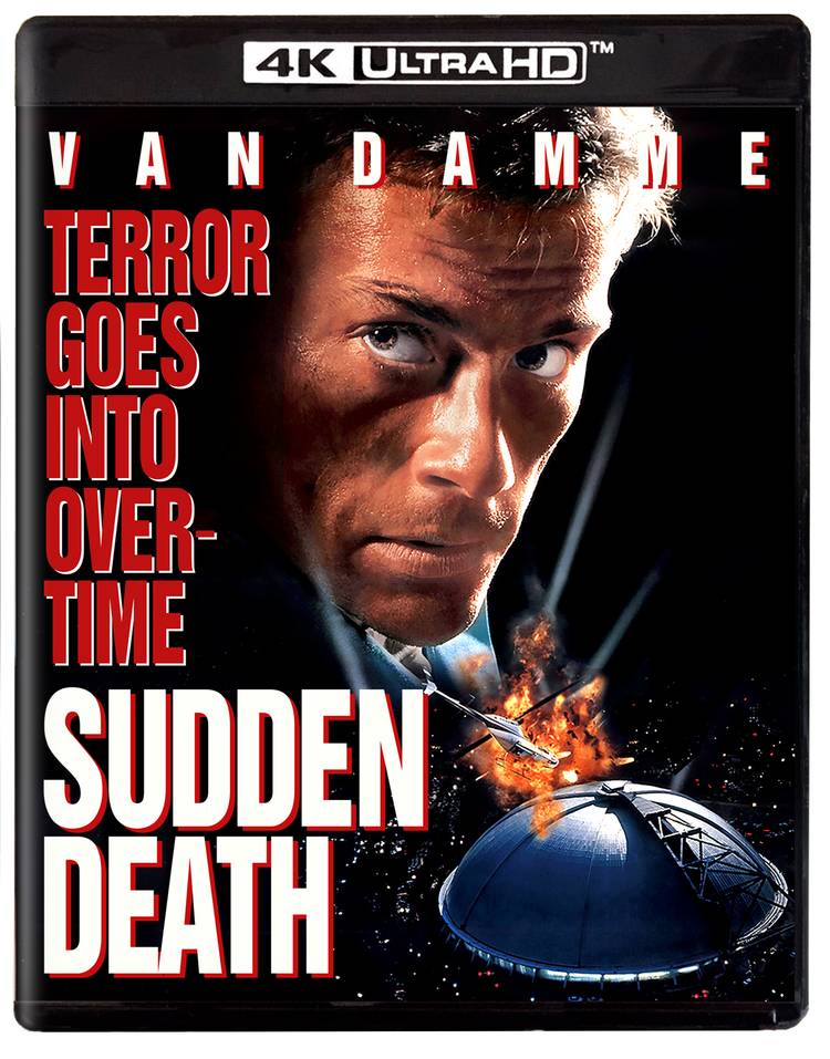 Capa da edição em 4K UHD de Morte Súbita