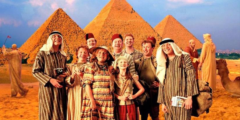A família Weasley no Egito, em Harry Potter