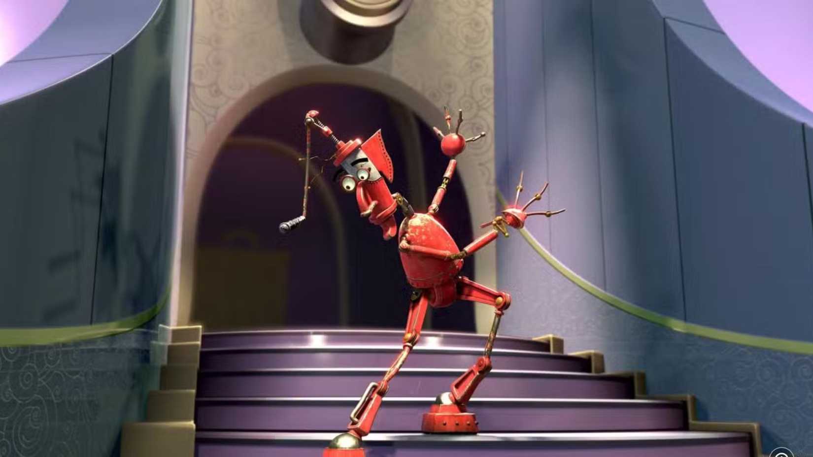 Robô na escada em Robots