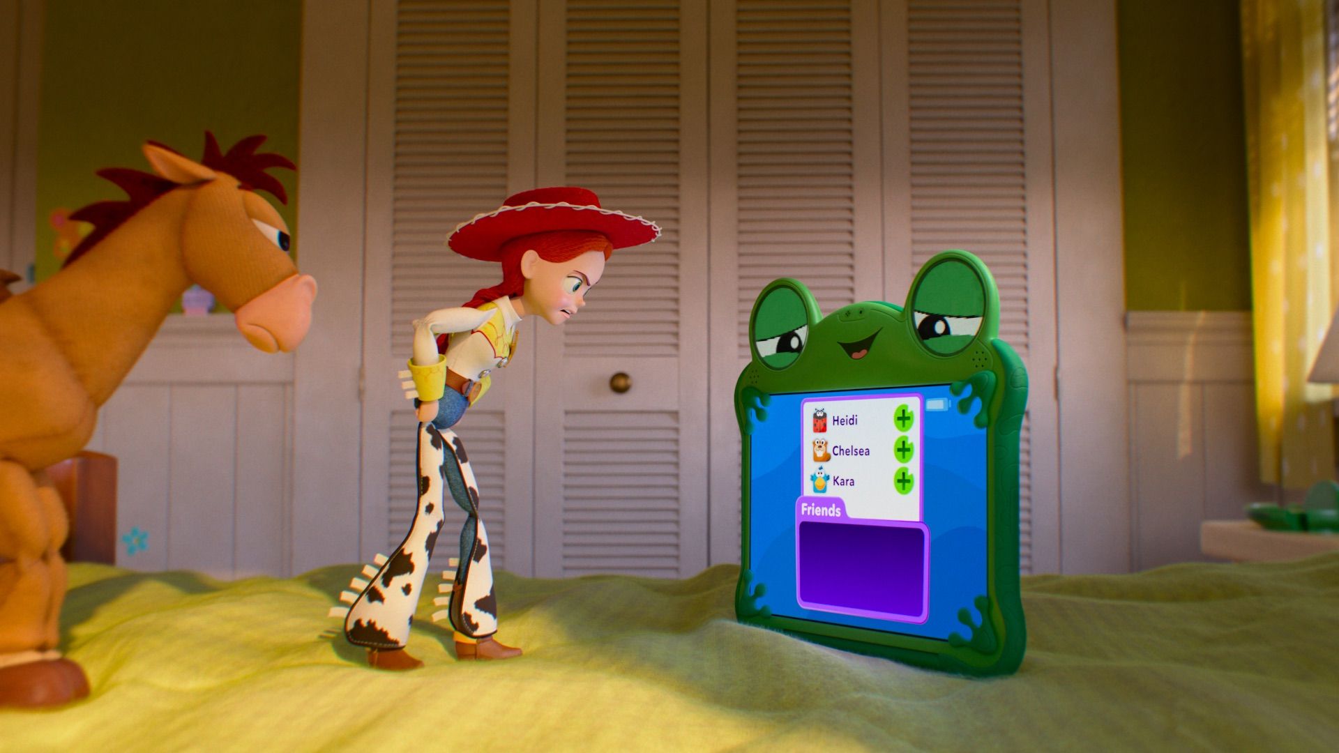 Malaquias, Jessie e Lilypad em Toy Story 5