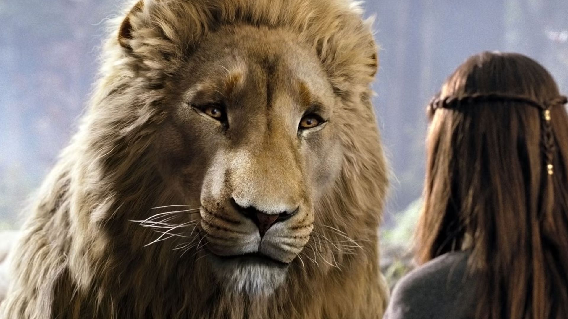 Aslan em "As Crônicas de Nárnia: O Leão, a Feiticeira e o Guarda-Roupa"