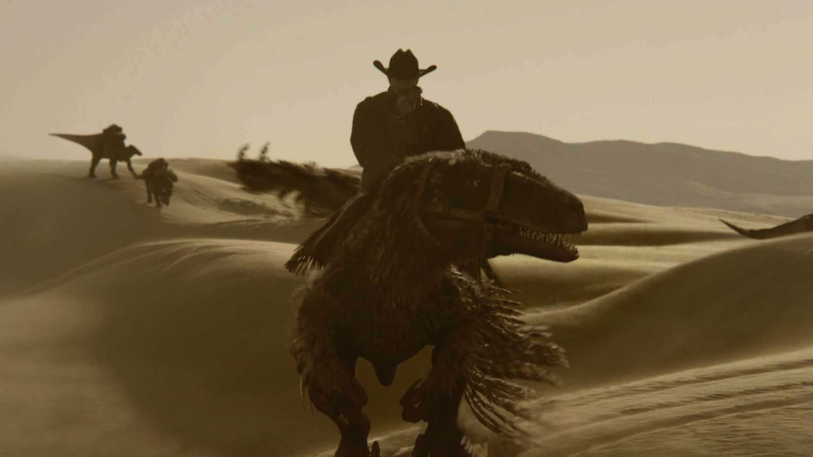 Cowboy monta um raptor em teaser de Dinosaurs of the Wild West