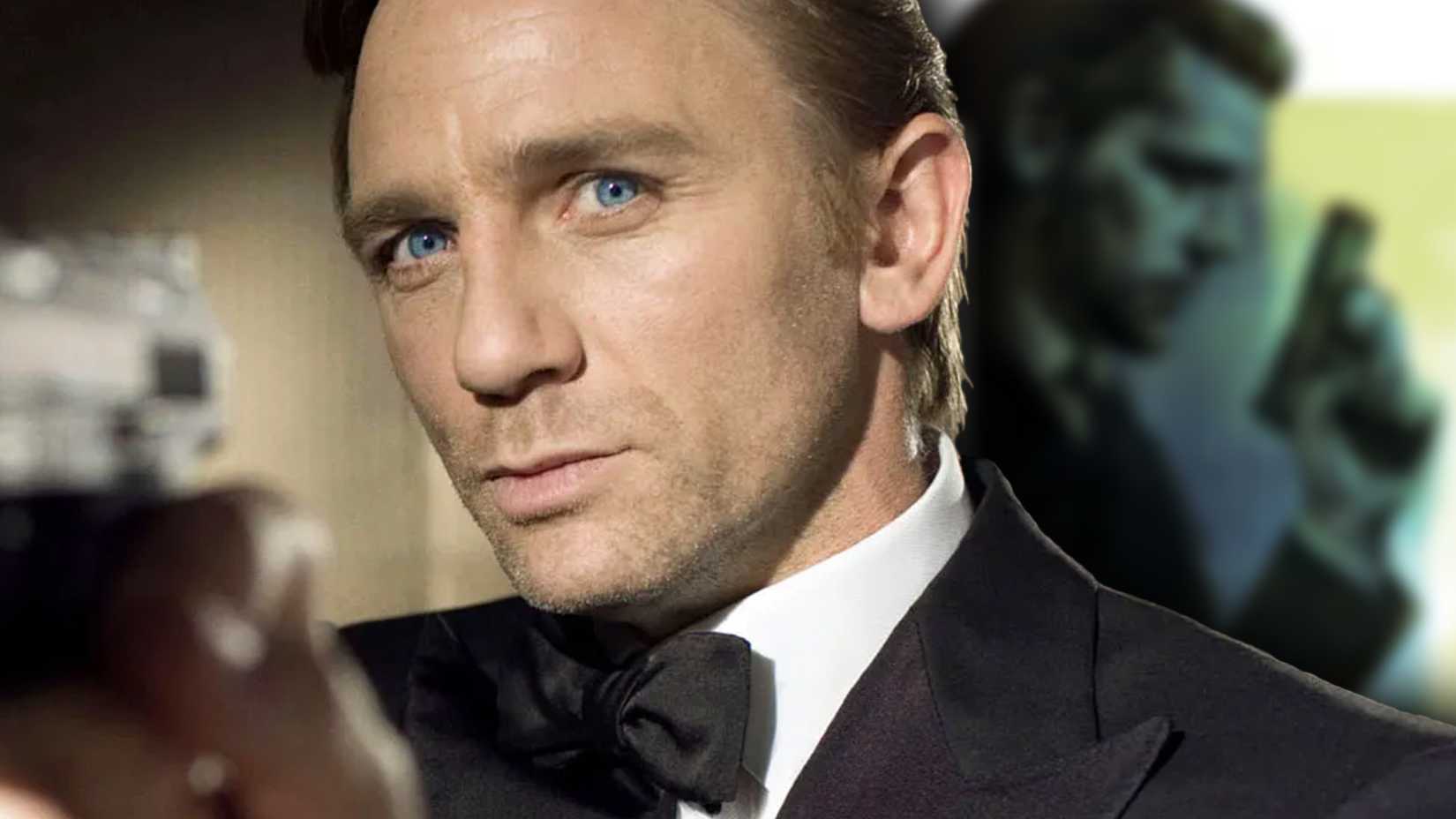 James Bond, interpretado por Daniel Craig, e outro 007 ao fundo