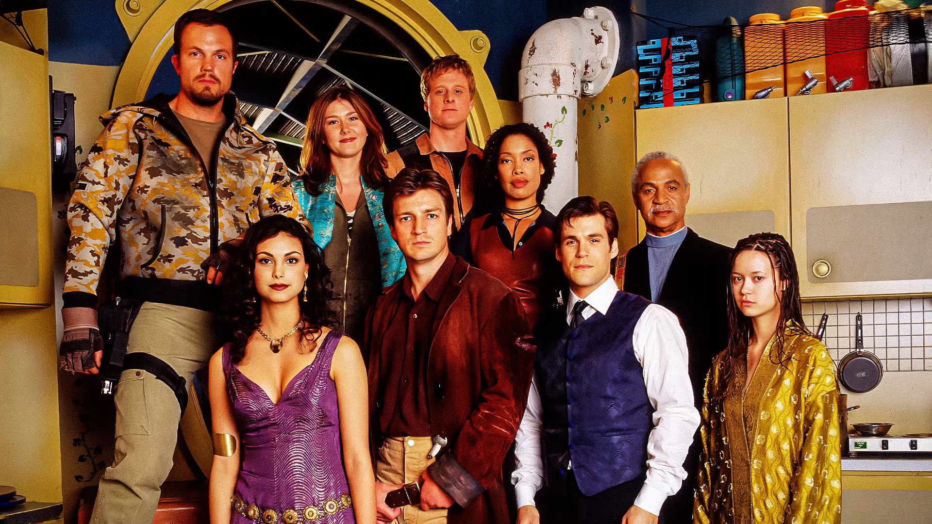 Elenco da série "Firefly".