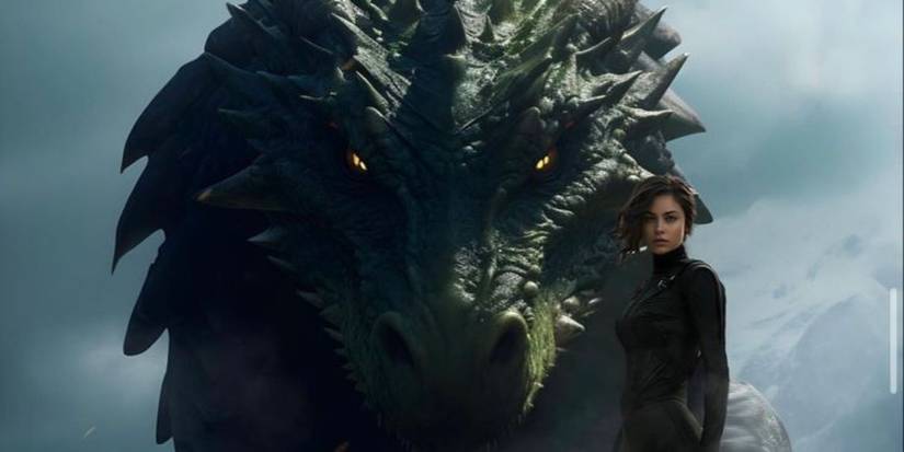 Fanart de Violet Sorrengail e seu dragão Teine, de "Quarta Asa"