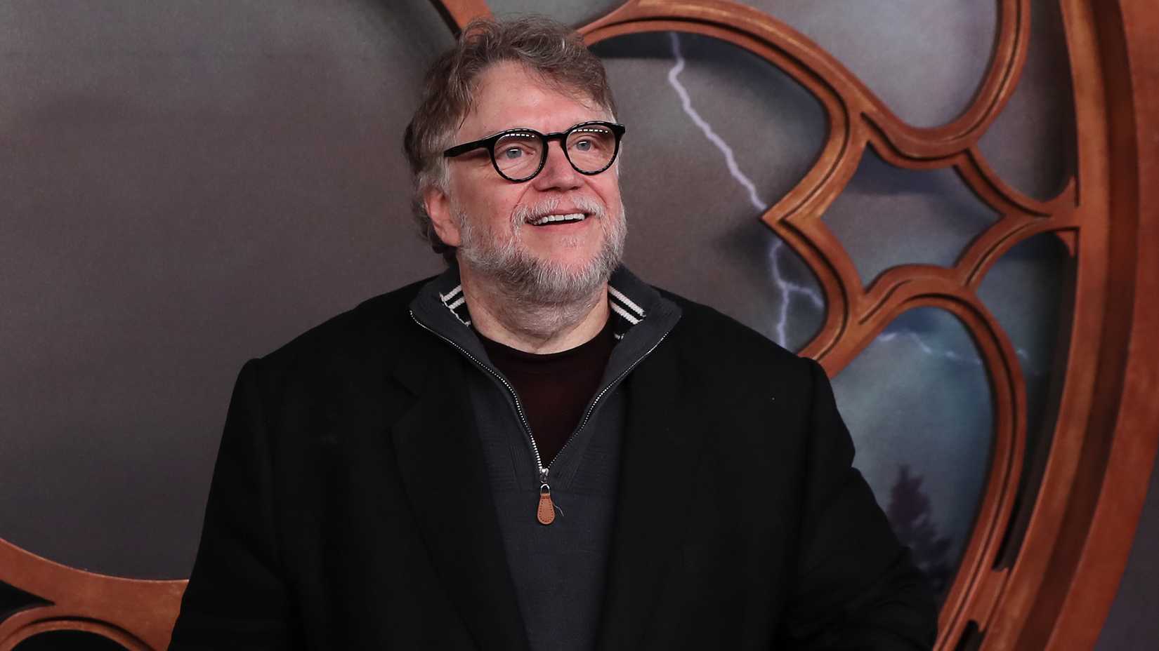 Guillermo del Toro na pré-estreia de "Frankenstein" na Cidade do México, no Colegio de San Ildefonso