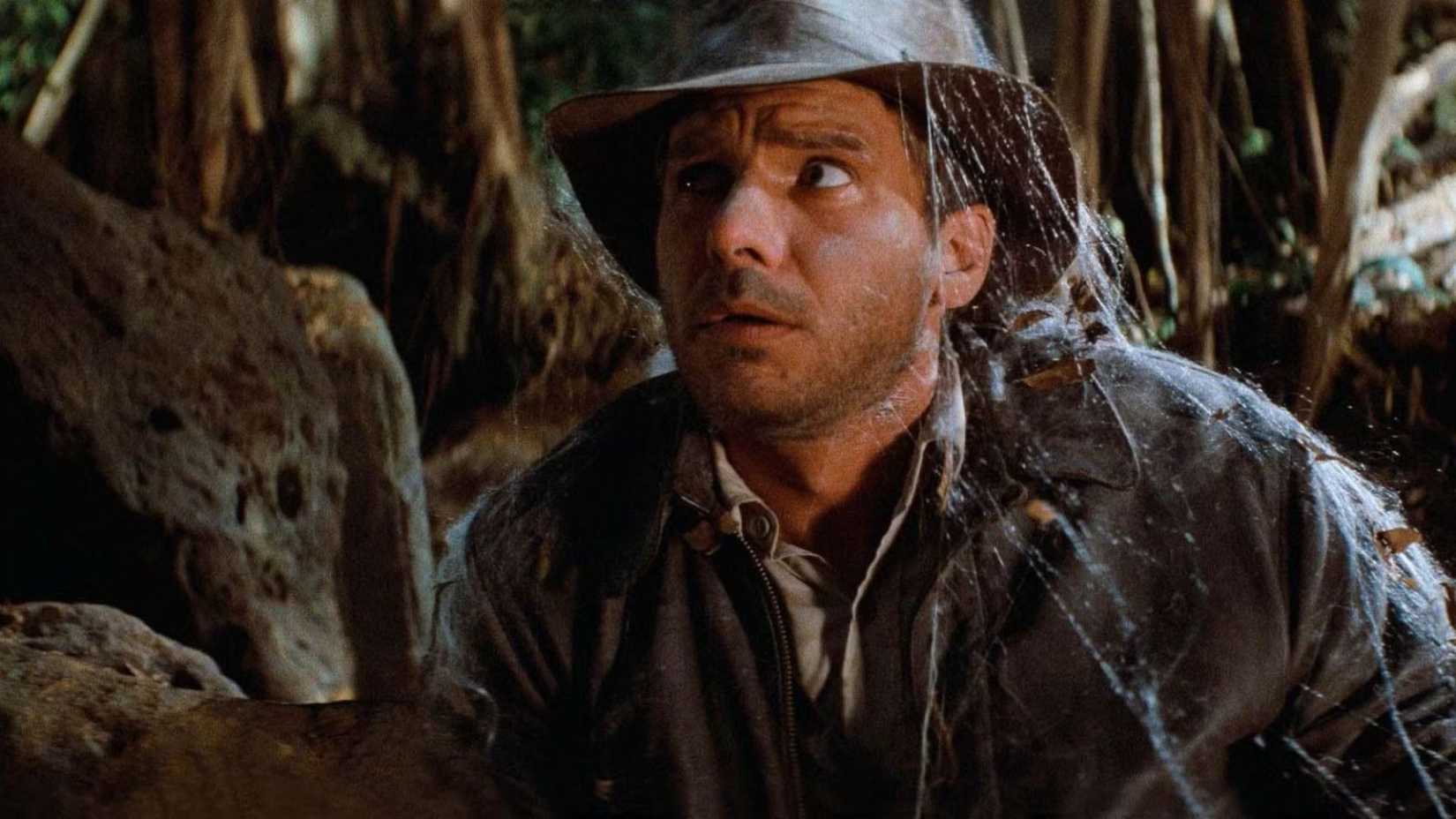 Harrison Ford como Indiana Jones em Os Caçadores da Arca Perdida