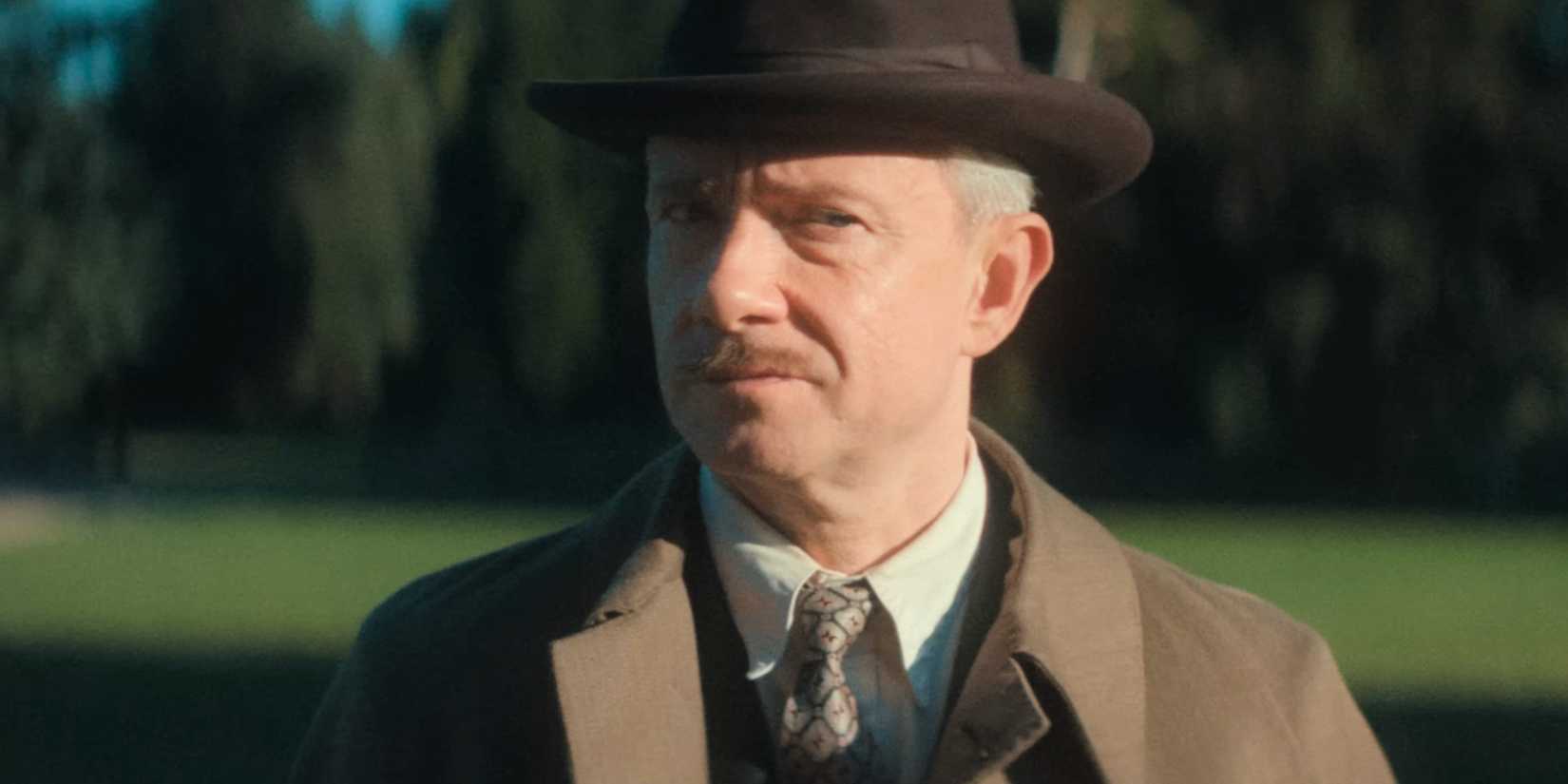 Martin Freeman em cena de "Seven Dials", de Agatha Christie