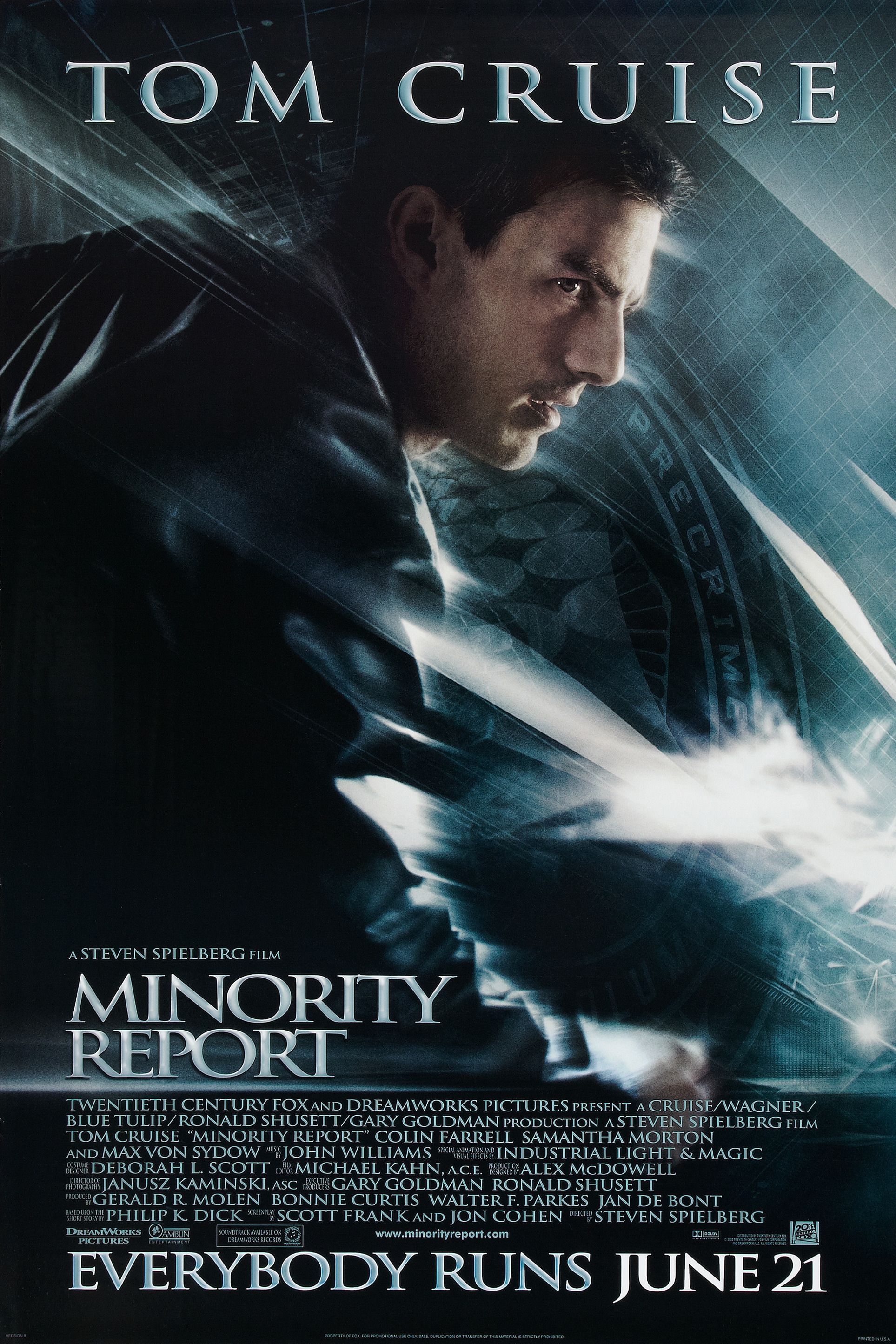 Minority Report em cena relacionada a O dilema moral do programa Precrime