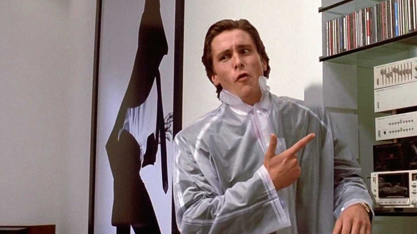 Christian Bale como Patrick Bateman em Psicopata Americano