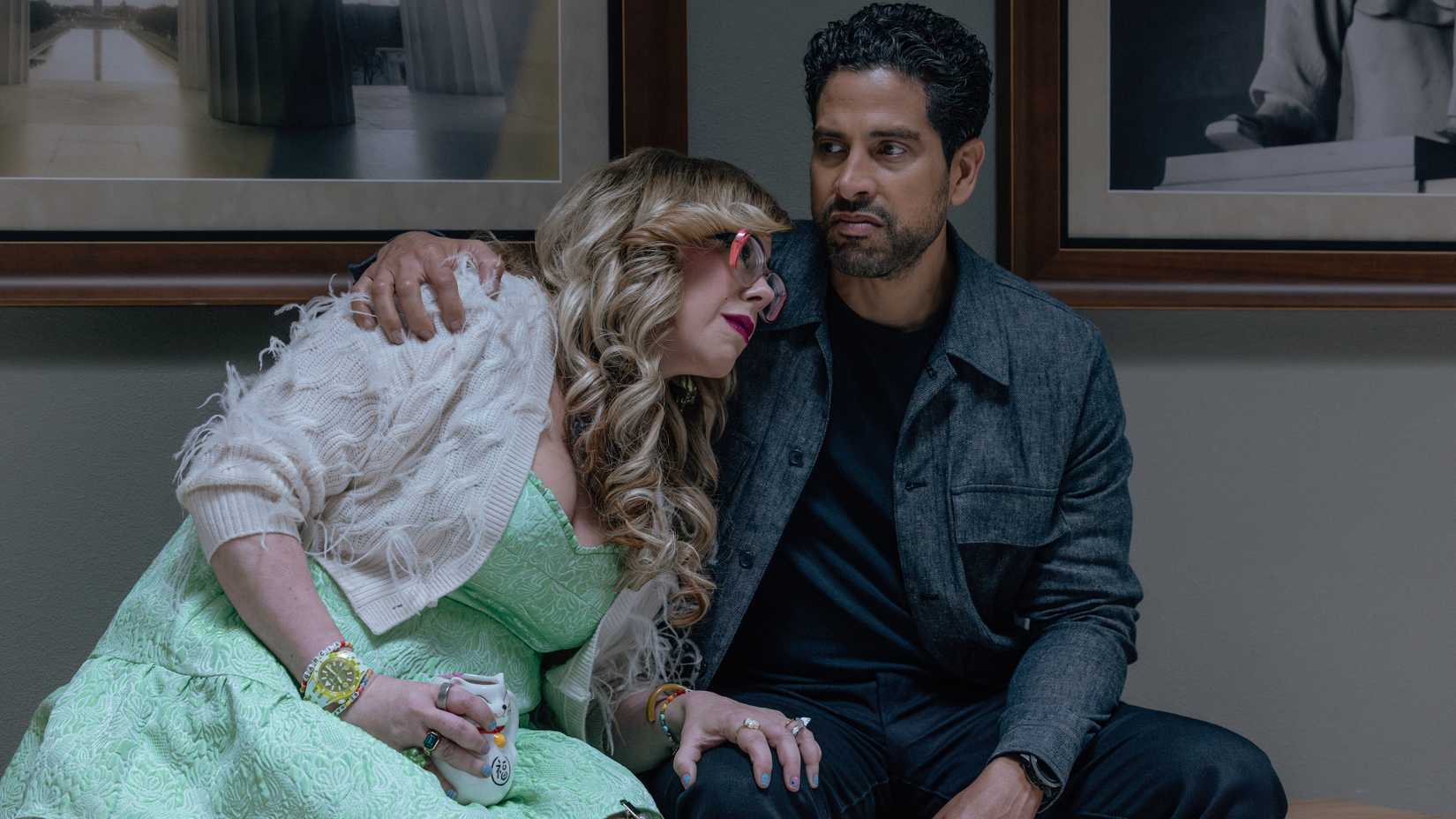 Penelope Garcia (Kirsten Vangsness) e Luke Alvez (Adam Rodriguez) na 19ª temporada de Criminal Minds