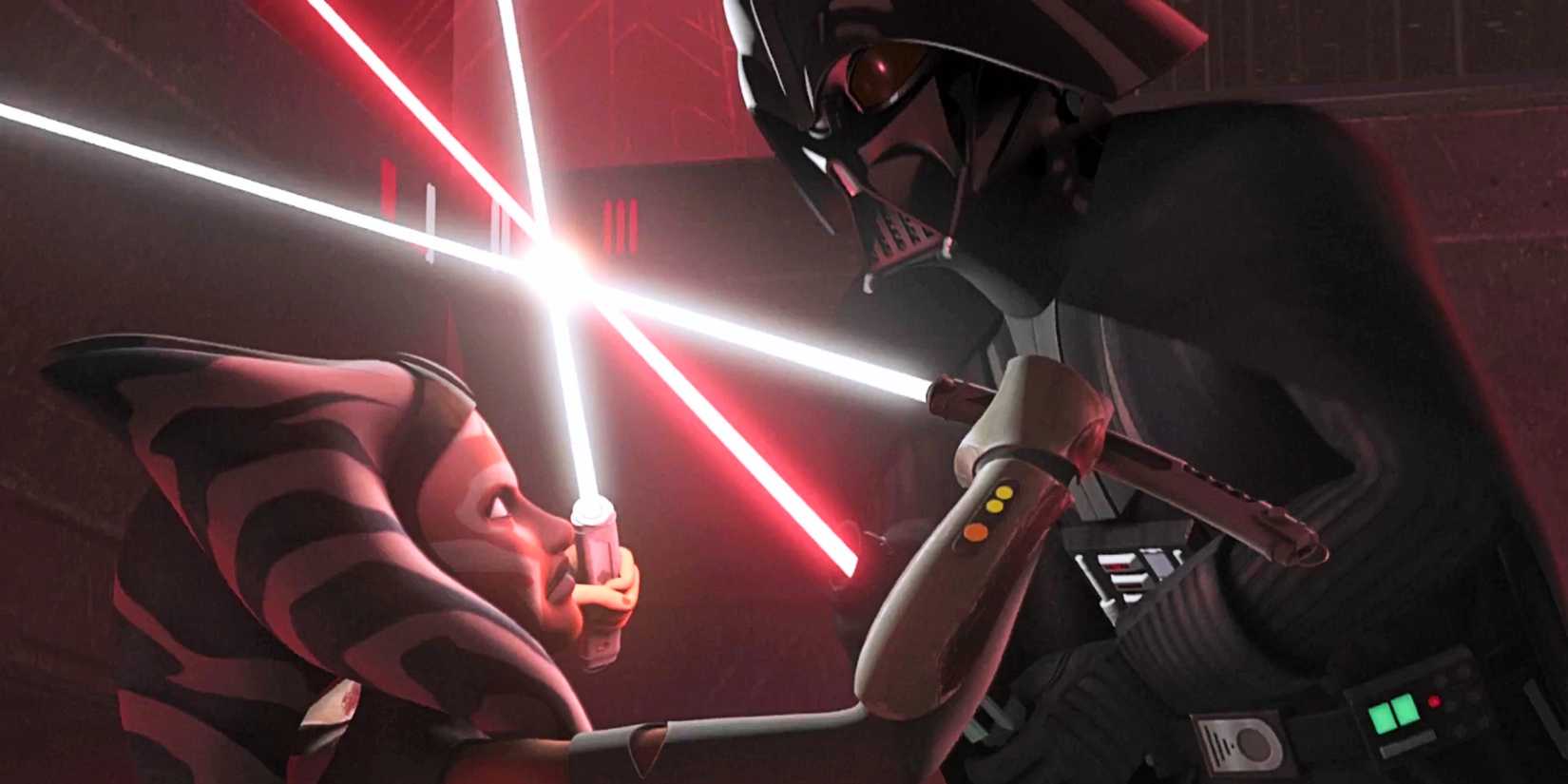 Star Wars em cena relacionada a O confronto decisivo contra o mestre
