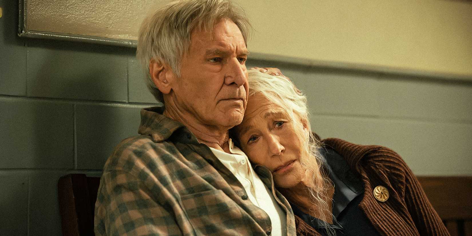 Harrison Ford como Jacob Dutton e Helen Mirren como Cara Dutton em 1923