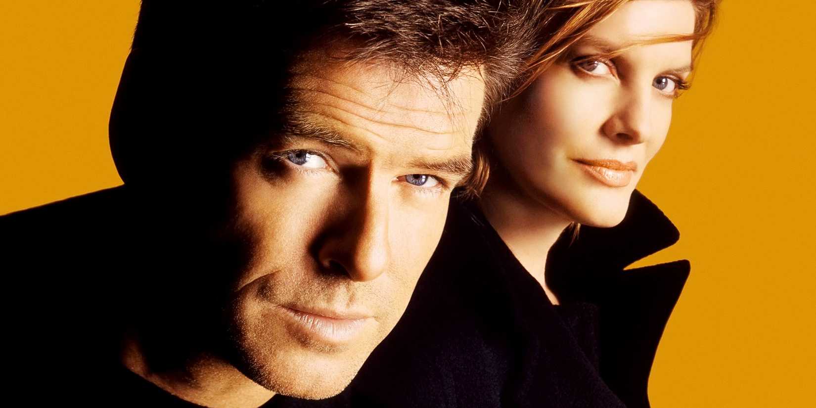 Pierce Brosnan e Rene Russo em foto promocional de "Thomas Crown: A Arte do Crime"