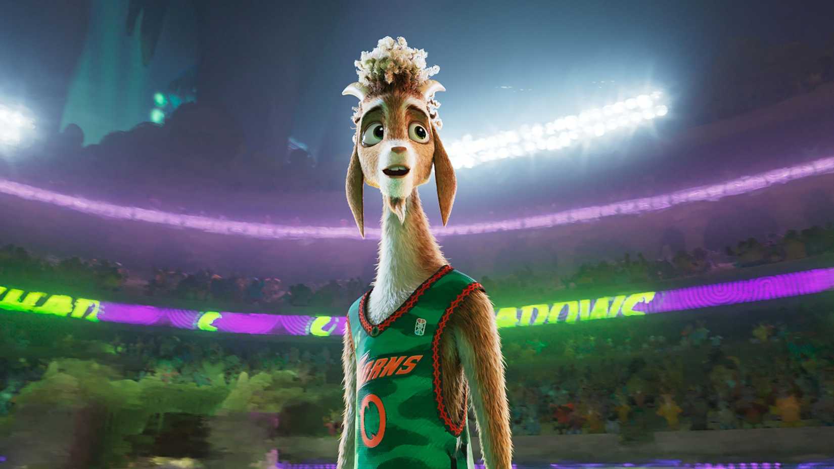 Will Harris observa o público em Goat